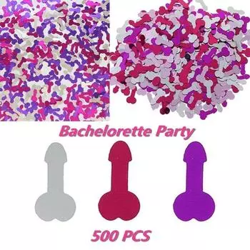 500 шт. вечеринка девичник Вилли пенис разбрасывает украшения украшение стола сувениры для вечеринки конфетти