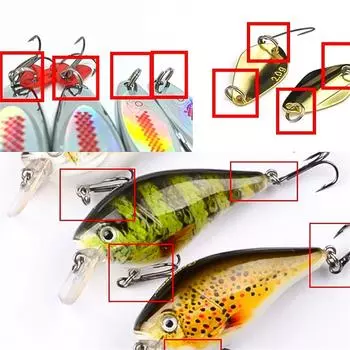 500 шт. высокопрочных рыболовных разъемных колец для лески, разъемные кольца из высокоуглеродистой пружинной стали для рыболовных приманок 4