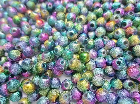 500 штук акриловых бусин хром 6 мм бусины звездная пыль разноцветные изготовление украшений Huey разные товары