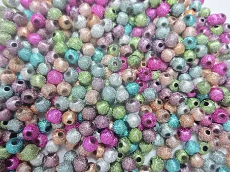 500 штук акриловых бусин хром 6 мм бусины звездная пыль изготовление украшений Huey разные товары