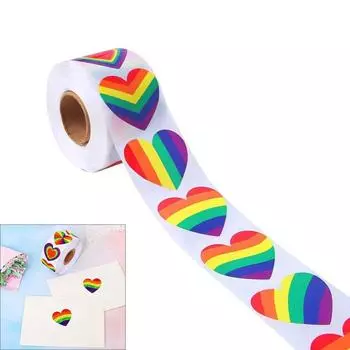 500 штук наклейки в виде сердца 1 дюйм 1,5 дюйма самоклеящиеся упаковочные этикетки для упаковки конвертов открыток украшения на день святого валентина A