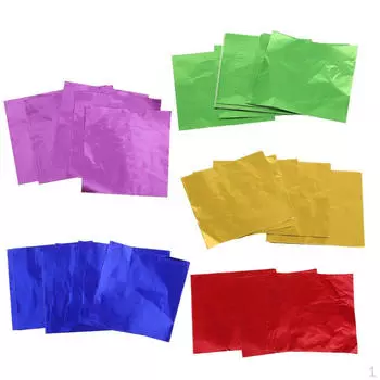 500 штук разноцветные квадратные обертки DIY упаковка для сладостей, конфет, шоколадных конфет на палочке, кондитерских изделий