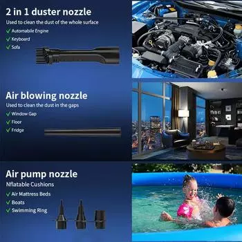 500 Вт Электрический сжатый воздуходувка для компьютера Воздушный пылесос для клавиатуры ПК ноутбука жалюзи принтера Мини пылеуловитель