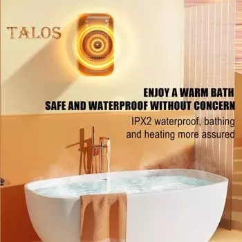 500 Вт обогреватель со светодиодным дисплеем, быстрый нагрев, электрический мини-обогреватель, защита от перегрева, автоматическое отключение, портативный, для использования в помещении, в спальне, на рабочем столе дома и офиса US Plug B белый