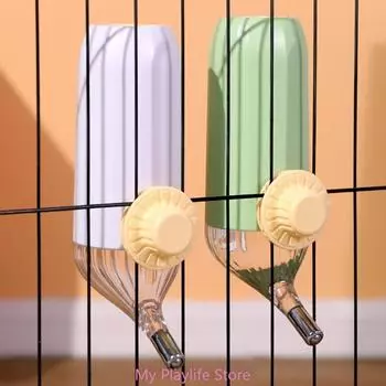 500ml/700ml Plastic Pet Dog Water Drinking Fountains Bottle Feeder Hamster Cat Pet Dispenser Feeder Cage Hangable Bottles