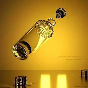 500ML clear lead-free glass whiskey decanter volcano design wine glass bottle for Liquor Scotch Bourbon 500ML