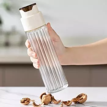 500ml Glass Automatic Opening And Closing Oil Bottle, Household Kitchen Seasoning Sorting Bottle, Large Capacity Soy Sauce And V белый