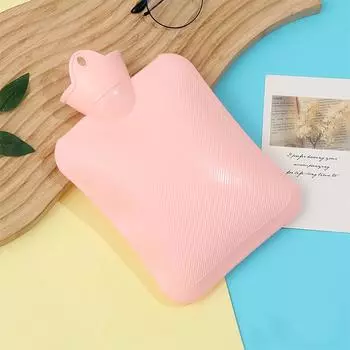 500Ml Hot Water Bottles Bag Water-filling Hot-water Bag for Female Warm Belly Hands and Feet Keep Hand Warmer Hot WaterBag розовый