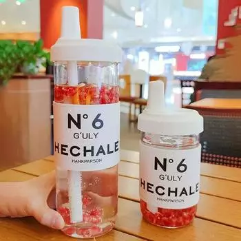 500ml Ins Heat Resistant Coffee Glass Cup With Lid and Straw Transparent Milk Tea Juice Cups Coffee Mug For Home Bar Drinkware 501-600ml