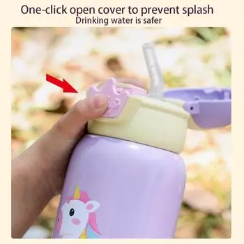 500 мл Милая детская термос-бутылка Милая детская термобутылка для воды из нержавеющей стали термокружка для студентов