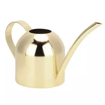 500ml Stainless Steel Watering Can Long Mouth Sprinkling Pot for Outdoor and Indoor House золотистый