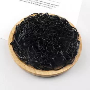 500pcs/Pack Colorful Disposable Elastic Hair Bands for Kid Girl Scrunchie Rubber Band Hair Accessories Hair Ties Ponytail Holder Thin