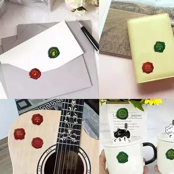 500Pcs/Roll Merry Christmas Gift Sticker Sealing Wax Shaped Self-Adhesive Label Christmas New Year Party Gifts Box Decoration onesize