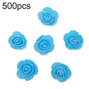 500шт 3,5 см искусственный цветок пены роза для DIY кукла венок головной убор декор