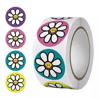 500шт Мультфильм Цветок Скрапбукинг Наклейки Клейкие наклейки для журнала Выпечка День рождения Подарки Вечеринка Фаворит Детский душ