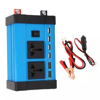 500W Modified Wave Inverter LCD Dual Display 4 USB 4.2A DC12V to AC110V Power Car Inverter