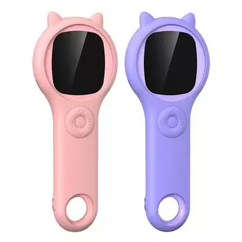 500X детский микроскоп с 2-дюймовым IPS-экраном, портативный карманный микроскоп, HD-лупа розовый