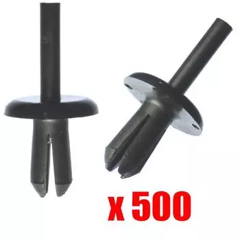 500x Land Rover Defender 90 110 130 Пластиковые зажимы с заклепками и заклепками для колесных арок 500pcs как