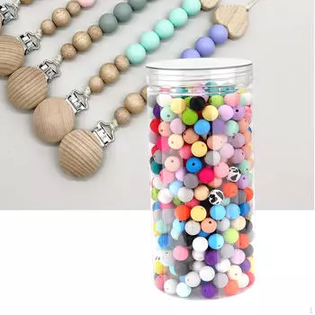 500x силиконовые бусины, разноцветные резиновые принадлежности, 12 мм, свободные проставки из бисера, изготовление ювелирных изделий для