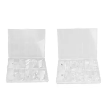 504 шт. модные искусственные насадки для маникюра для салона красоты прозрачные 01