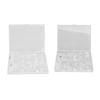 504 шт., ультратонкие дышащие накладные ногти для маникюрного салона, прозрачные 07