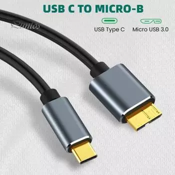 50/100/150 см USB 3.1 Type-c на USB 3.0 Micro-USB 5 Гбит/с кабель для жесткого диска для ПК 50 cm