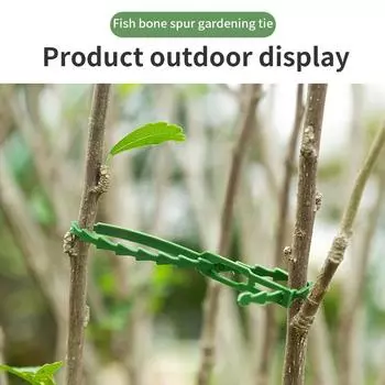 50/100/200 шт. 17/23 см. Прочная стяжка для растений из зеленого покрытия, самоблокирующаяся пластиковая нейлоновая стяжка для садоводства, многоразовый провод 23cm 50pcs