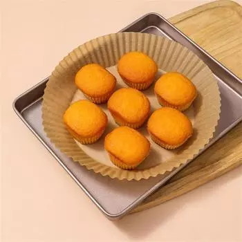50/100/200pcs Air Fryer Paper Food Silicon Oil Paper Round Airfryer Accessories High Temperature Absorbent Paper Baking Tools