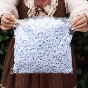 50/100/300 шт. Резинки для волос для детей Разноцветные нейлоновые резинки-скранчи Резинки для волос Резинка Детская Эластичная повязка для волос Аксессуары для волос для девочек 50 Pieces