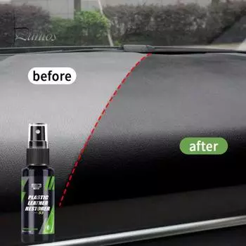 50/100 мл полезное блестящее экологически чистое средство для восстановления сидений кожаный очиститель пластика спрей автомобильные косметические принадлежности 100ML