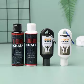 50/100 мл жидкий мел магниевый порошок фитнес тяжелая атлетика противоскользящий крем улучшает сцепление тяжелая атлетика скалолазание спортзал спорт 50ml чёрный