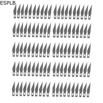 50/100 шт. #11 лезвия для скальпеля из нержавеющей стали для гравировки по металлу, для резьбы по дереву, сменные лезвия для поделок