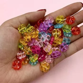 50/100 шт. акриловые разноцветные хрустальные бусины-разделители специальной формы для изготовления ювелирных изделий DIY браслет, ожерелье, цепочка для телефона, рукоделие Style 7/100pcs