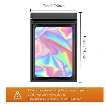 50/100 шт. Черный упаковочный пакет, утолщенный и запечатанный, подарочный упаковочный пакет для сережек, ювелирных изделий, предметов домашнего обихода, многоразового использования 10x7cm