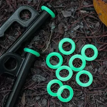 50/100 шт. флуоресцентный круглый гвоздь для навеса палатки светящееся кольцо О-образной формы светоотражающий свет предупреждение для кемпинга на открытом воздухе походные принадлежности