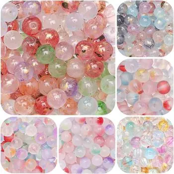 50/100 шт. хрустальные стеклянные бусины-разделители для самостоятельного изготовления ювелирных изделий, браслета, ожерелья 04 10mm 50pcs