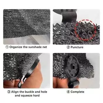 50/100 шт. крепежный зажим для ткани для тента, солнцезащитная сетка, защищенный от атмосферных воздействий зажим, простая установка, многоразовые зажимы с фиксаторами для теплицы, садовой сетки, солнцезащитный козырек S 50pcs