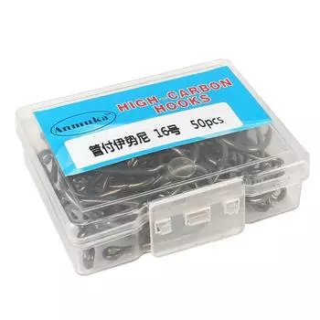 50/100 шт. крючки из высокоуглеродистой стали с металлическими зубцами, плоские крючки для рыбалки нахлыстом 3