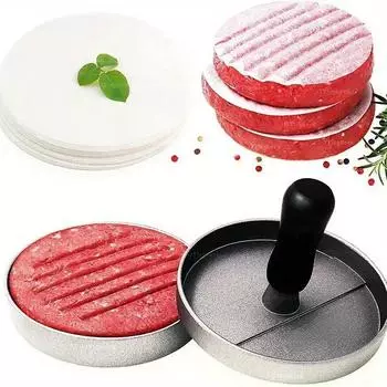 50/100 шт. круглая бумага для выпечки круг пергамент барбекю котлета гамбургер бумага торт антипригарный инструмент для выпечки барбекю 9cm-50PCS