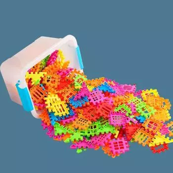 50/100 шт. квадратный домик головоломка на правописание пластиковые детские строительные блоки творческие дети/малыши/дети 50 pcs