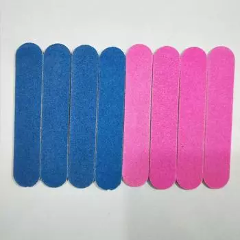 50/100 шт., маленькая протирочная полоска для полировки поверхности ногтей, принадлежности для маникюрных инструментов, пилочка для ногтей, мини-полоска для подпиливания 10pcs-8CM