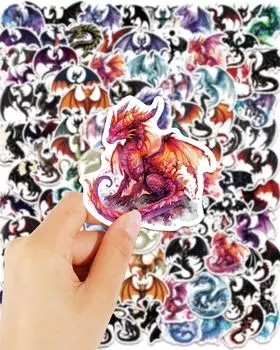 50/100 шт. Наклейки с изображением животных из мультфильмов, милые наклейки для игрушек, канцелярских принадлежностей, гитары, телефона, велосипеда, ноутбука, багажа, автомобиля, граффити, детские наклейки