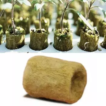 50/100 шт. одноотверстие Grow Media Plug Starter Cubes Rockwool Plant Hydroponic Multiplying Sea Plant Block