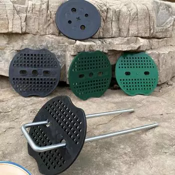 50/100 шт. Пластиковые прокладки для U-образных гвоздей, садовые скобы, колышки, анкерные гвозди для ландшафтного дизайна, покрытия земли, садового газона, фиксированные гвозди 50pcs