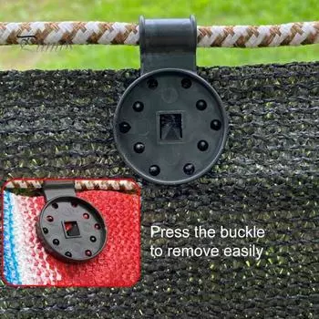 50/100 шт. Пластиковые зажимы для тентовой ткани, прочные пряжки для тента, многоразовые фиксирующие зажимы для сельскохозяйственной сетки от птиц, ветрозащитного солнцезащитного козырька для сада S 50pcs