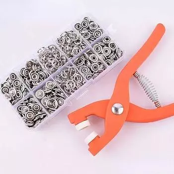 50/100 шт. плоскогубцы, металлические швейные пуговицы, пряжка с пятью когтями, металлические кнопки A