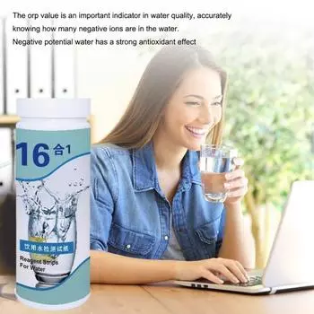 50/100 шт. полоски для тестирования воды. Набор для тестирования питьевой воды 16-в-1. Простая в использовании домашняя бумага для тестирования для колодца. 50pcs