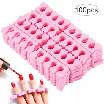 50/100 шт. разделители для ногтей, губка для педикюра, разделитель для пальцев ног, мягкий пенный гель, УФ-лак, маникюрные инструменты для салонов красоты и ногтей