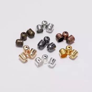 50-100 шт., шапки для бусин, кожаные шнуры, пряжка, наконечник, колпачки с кисточками для изготовления модных ювелирных изделий, сделай сам, поиск ювелирных изделий ручной работы 4 x5mm-100pcs