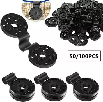 50/100 шт., тентовые пластиковые зажимы для солнцезащитной сетки, сетка от птиц, садовая сетка, зажим для солнцезащитной сетки 50pcs